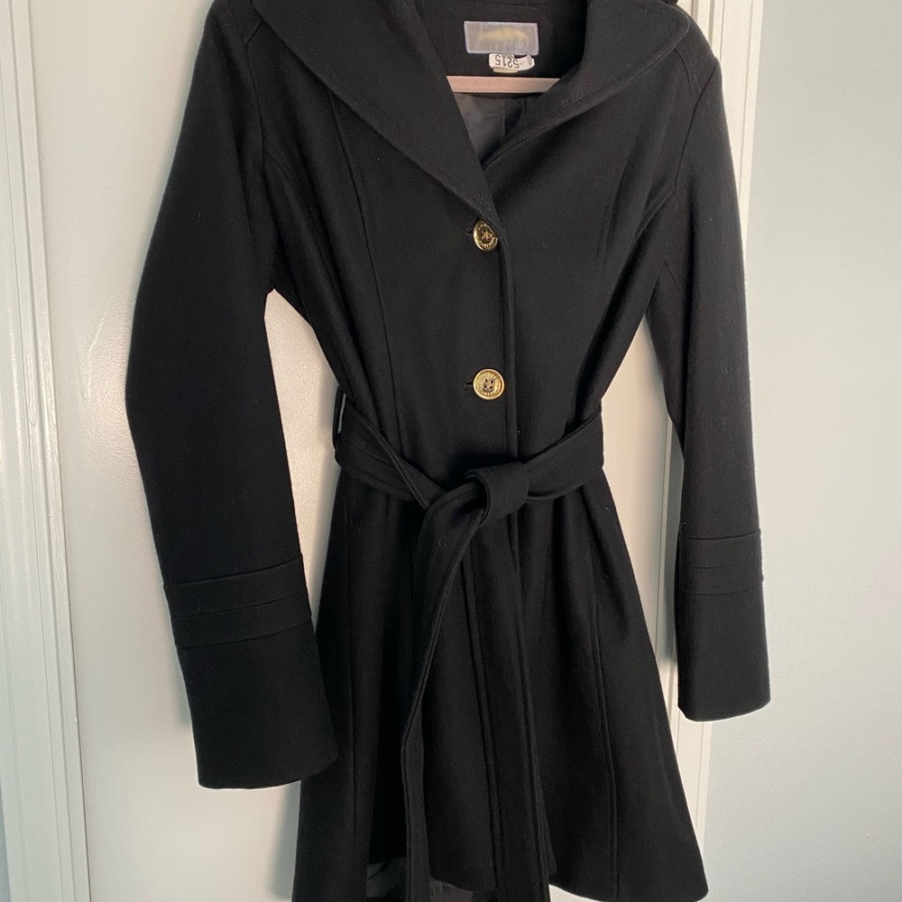 Michael Kors Black Winter Pea Coat